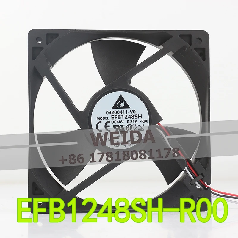 

Вентилятор охлаждения Delta 12025 DC48V 0.21A 12CM, трехпроводной, для инвертора, 120x120x25MM, высокопроизводительный, бесшумный, для серверов, EFB1248SH