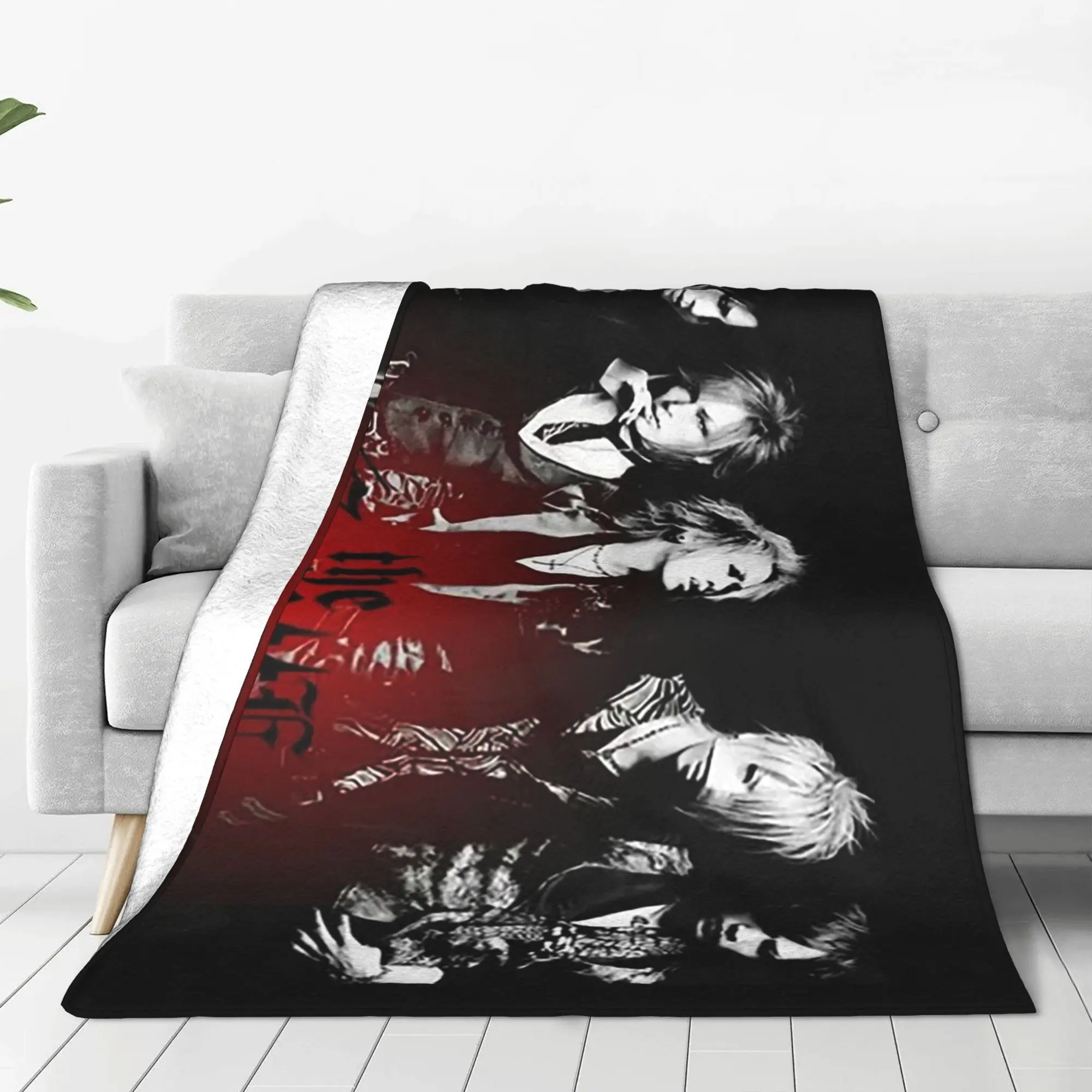 Japão rock the gazette band cobertores multi-função flanela sofá lance cobertor para sofá cama escritório joga colcha colcha