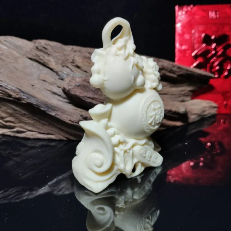 Carved Ivory Nut Carved Fu Lu Successfully Gourd Ornaments Home Living Room Crafts Gift Ornament Decoration Wholesale