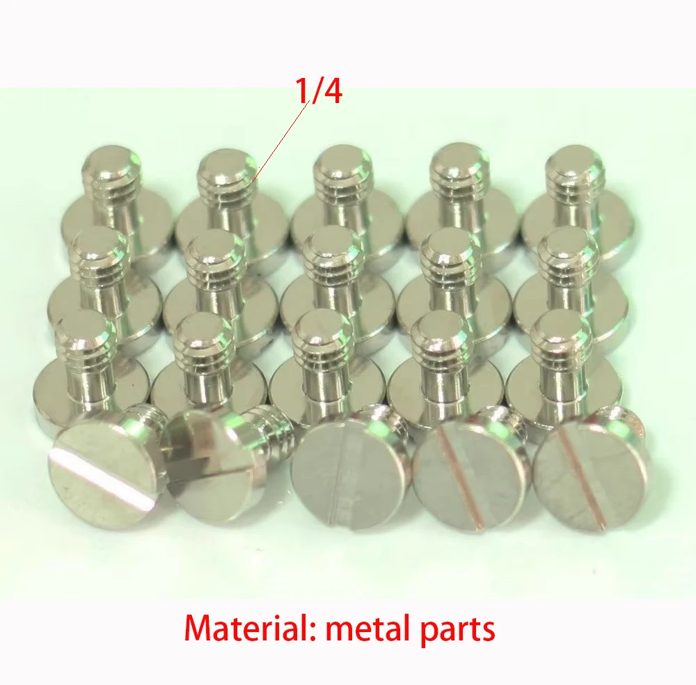 

20 новых металлических винтов с плоской головкой 1/4 дюйма-20 для камеры/штатива/ QR-плиты 5D2 5D3 7D, винты 1/4 для быстросъемной пластины