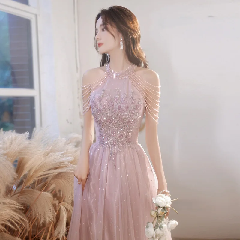 Gown Dress Women Long Dresses Party Night Evening Wedding Vestidos Sexy Y2k Streetwear Tassel Sequin Elegant Splice Work 2026 view 2