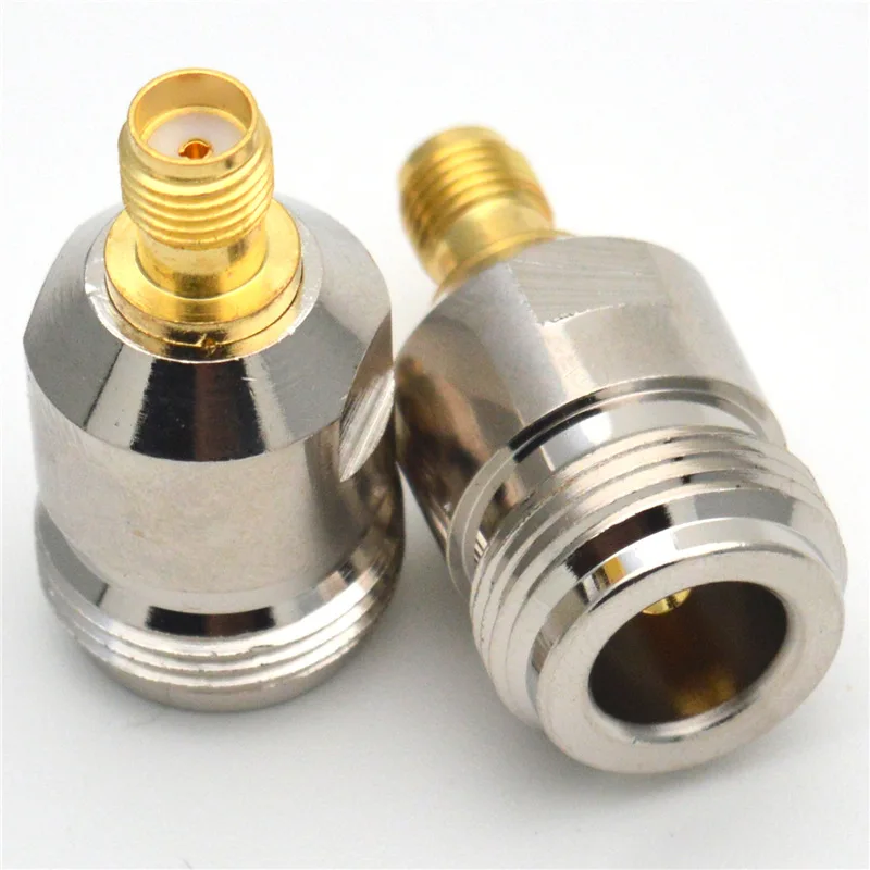 1 Stück SMA-zu-N-Adapter SMA-Buchse zu N-Buchse RF-Koaxialstecker aus Messing, gerade Ausführung, Großhandel – Detail 5