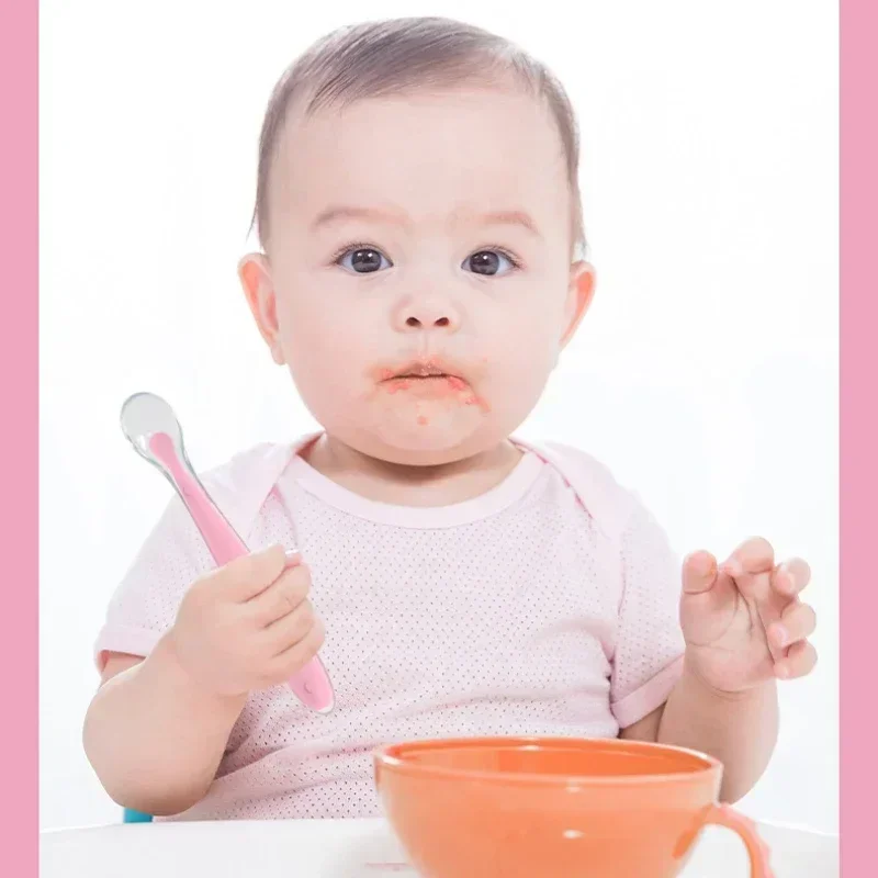 

Tableware Kids Soft Silicone Feeding Baby Silicone Spoon Learning Spoon Set Stars Spoon Training Baby Reborn Silicone Utensils