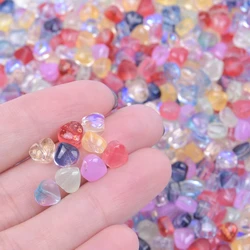 10/30/50pcs Colorful Mini Heart Acrylic Beads Loose Spacer Beads For Jewelry Making Bracelet Necklace DIY Handmade Accessories