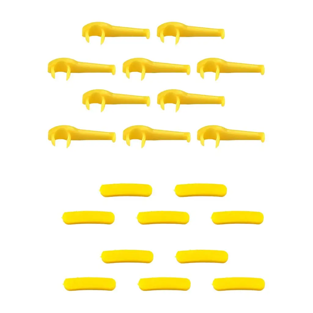 10 Pack Yellow Grilled Rim Protectors Tire Changer Bird Head Remover Pad