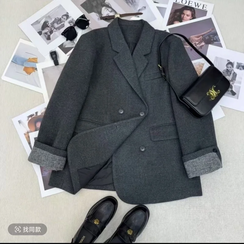 

Korean-Style High-End Design Padded Jacket For Women, 2025 Winter New Fashion Mid-Length Women'S Blazer