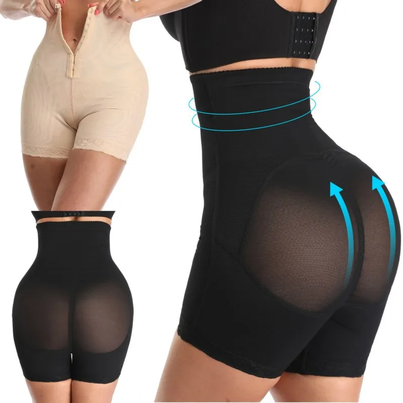Women Lace Butt Lifter High Waist Trainer Fajas Slimming Shapewear Body Shaper High Compression Tummy Belly Control Panties
