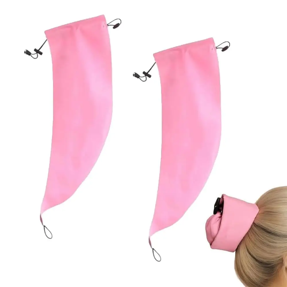 

Waterproof Hair Sleeve for Long Hair, Crown Washing Shower Cap Ponytail, Reusable Adjustable, Quick Root Refresh for Shower G