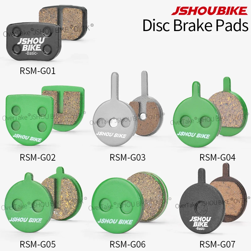 

10/ 20 pairs JSHOUBIKE Disc Brake Pads Resin&Semi-metal For 43CC/47CC/49CC Pocket Bike kukirin G2 pro/g2 max electric scooters