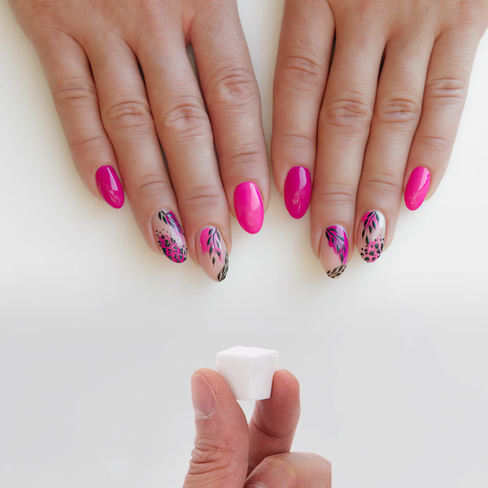 Mini blocs d'éponges pour Nail Art, 50 pièces, petits blocs de manucure carrés, mélange dégradé, multi-faces, antiadhésifs, pour vernis à ongles, maquillage