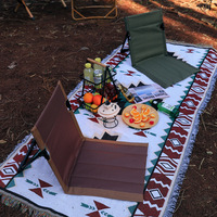 Outdoor folding beach garden lounge chair, portable folding chair, floor mat, lawn chair