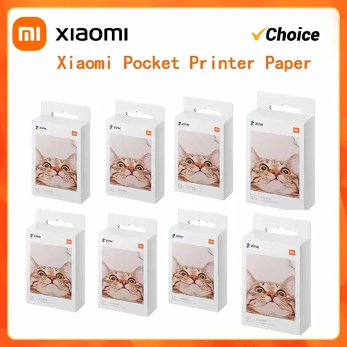 100% Originalxiaomi Zink Papel De Impresora De Bolsillo