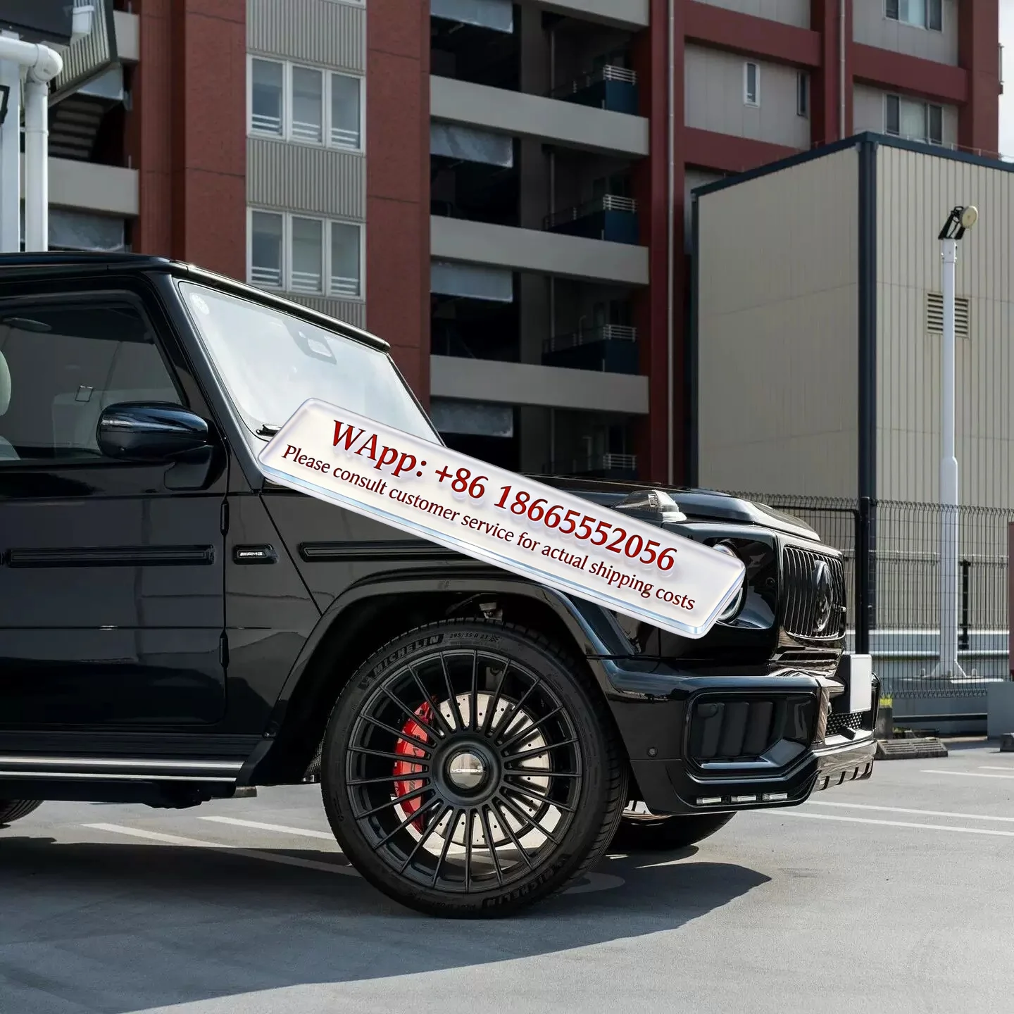 For Mer cedes-Be nz g500 large G-class g63g350g450d modified Babos LED front lip front shovel appearance modified parts