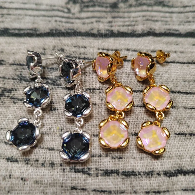 

2026 European and American Fashion Trends Exquisite Gemstone Earrings Suitable for Daily Casual Fashion Dressing