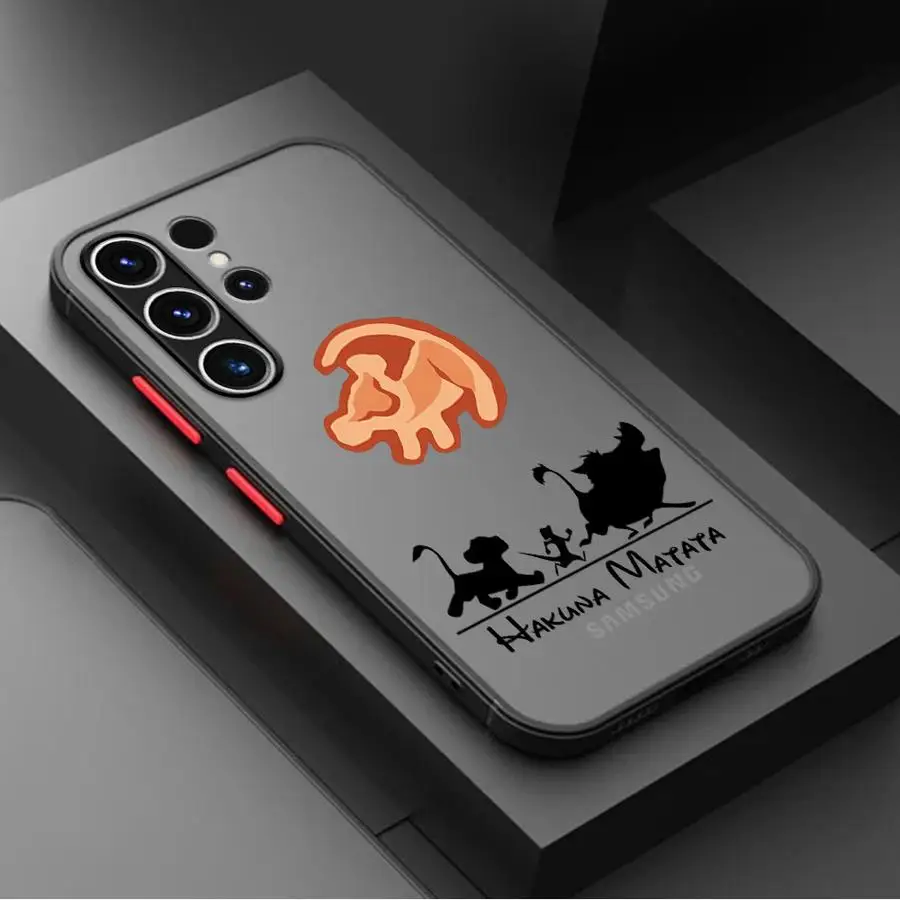 Lion King Disney Matte Case For Samsung Galaxy A54 A52 A14 A53 A34 A13 A12 A32 A21s A23 A51 A33 A71 A50 A22 A24 TPU Phone Cover