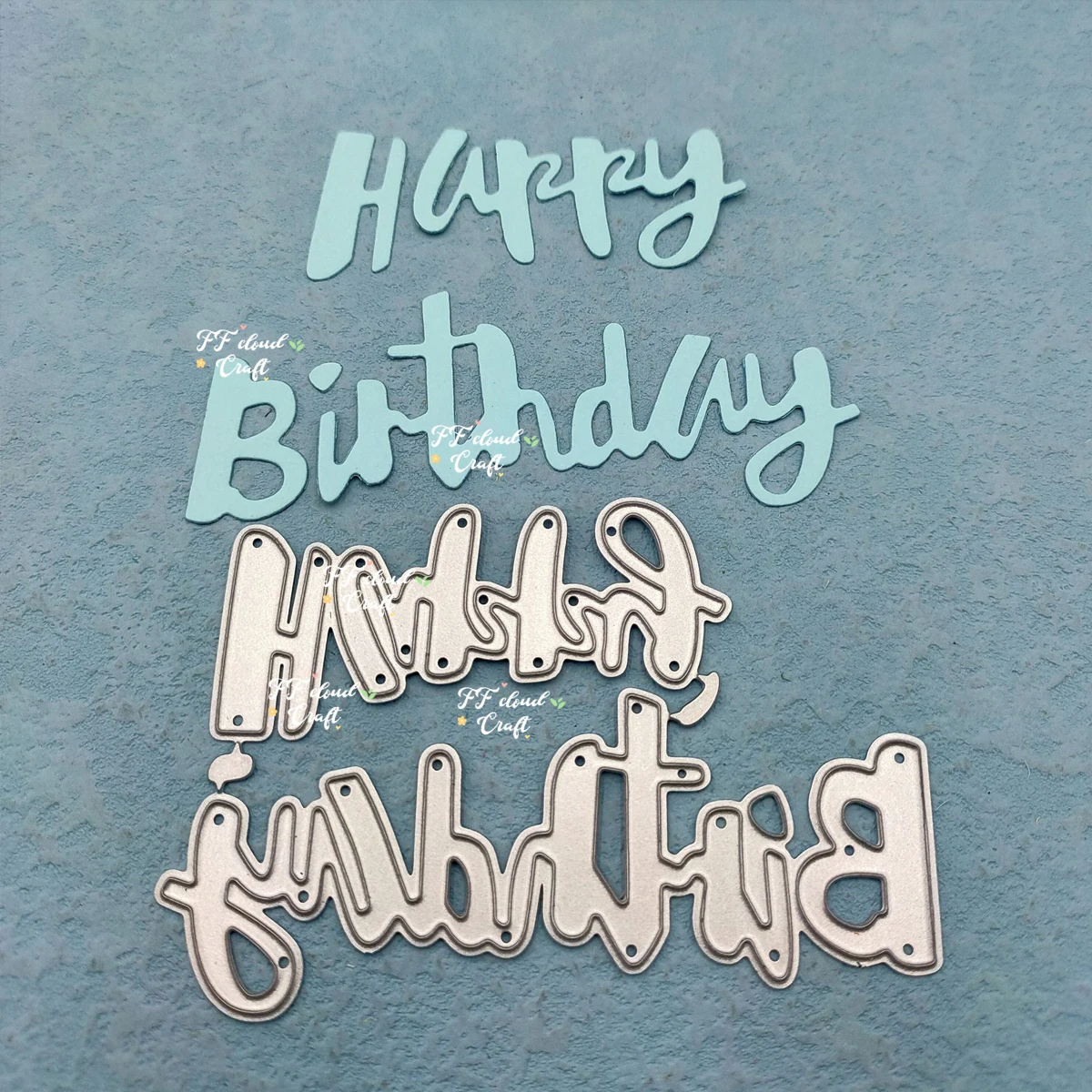 Happy Birthday troqueles de metal para manualidades Troqueles Scrapbooking embossed photo album decoration 2024 new dies