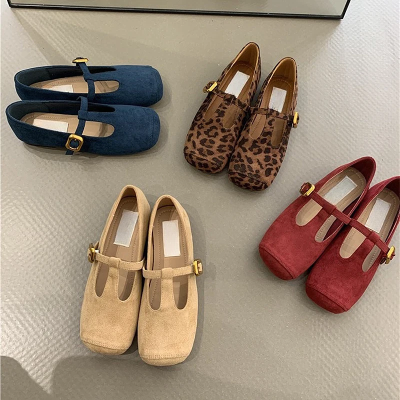 retro-leopard-print-mary-jane-oes-women's-ballet-flat-slip-on-faion-footwear-comfortable-all-season-low-heel-rubber-sole