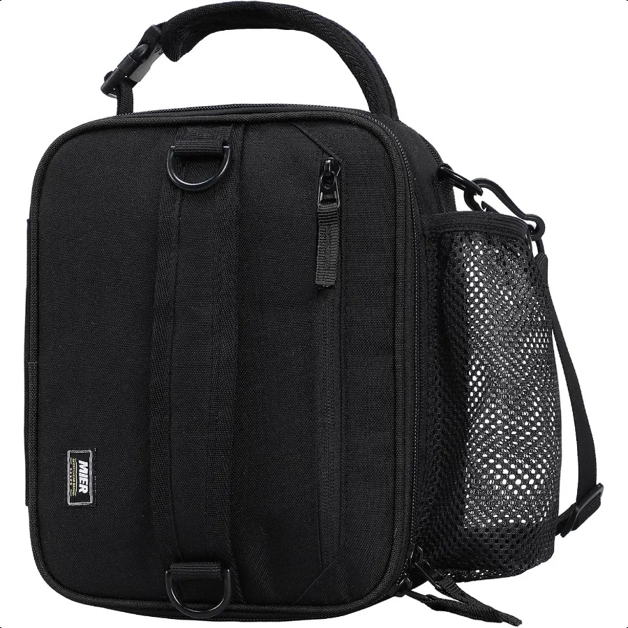 

Expandable Lunch Bag Insulated Lunch Box for Men to Work Travel Portable Lunchbox Bags with Shoulder Strap and Water Bottle Hol