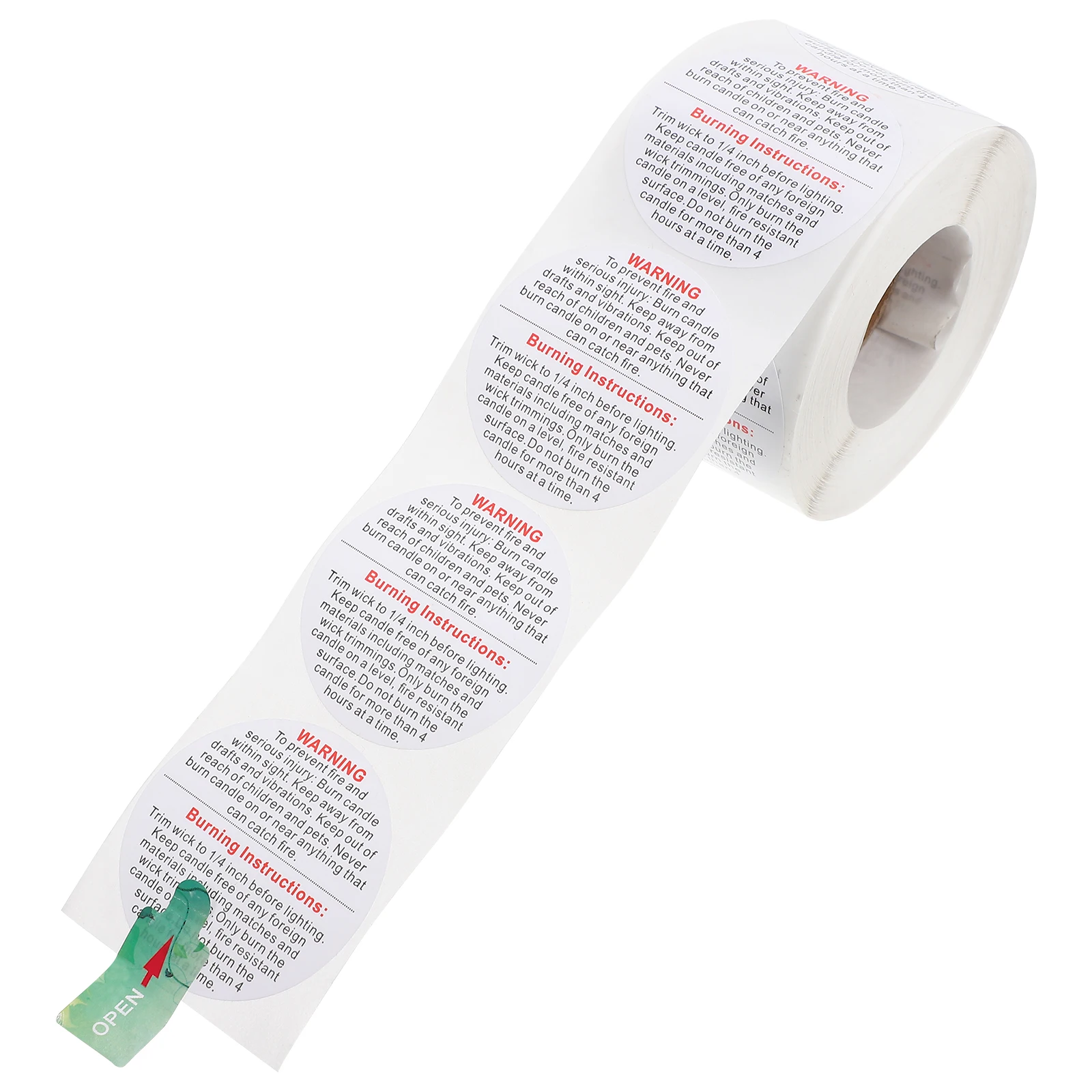 

Safety Stickers Removable Decal for Jars Containers Easy Peel Off Use Compact Size Durable Warning Labels