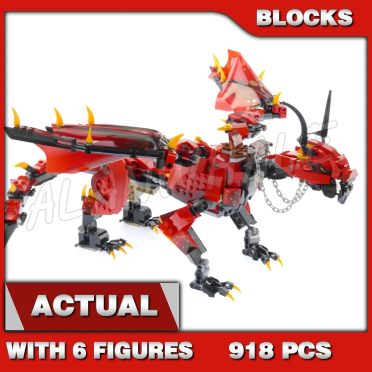 918pcs Shinobi Firstbourne Dragon Hunter Jetpack HunterCopter Warriors 10938 Building Block toys Compatible With Model