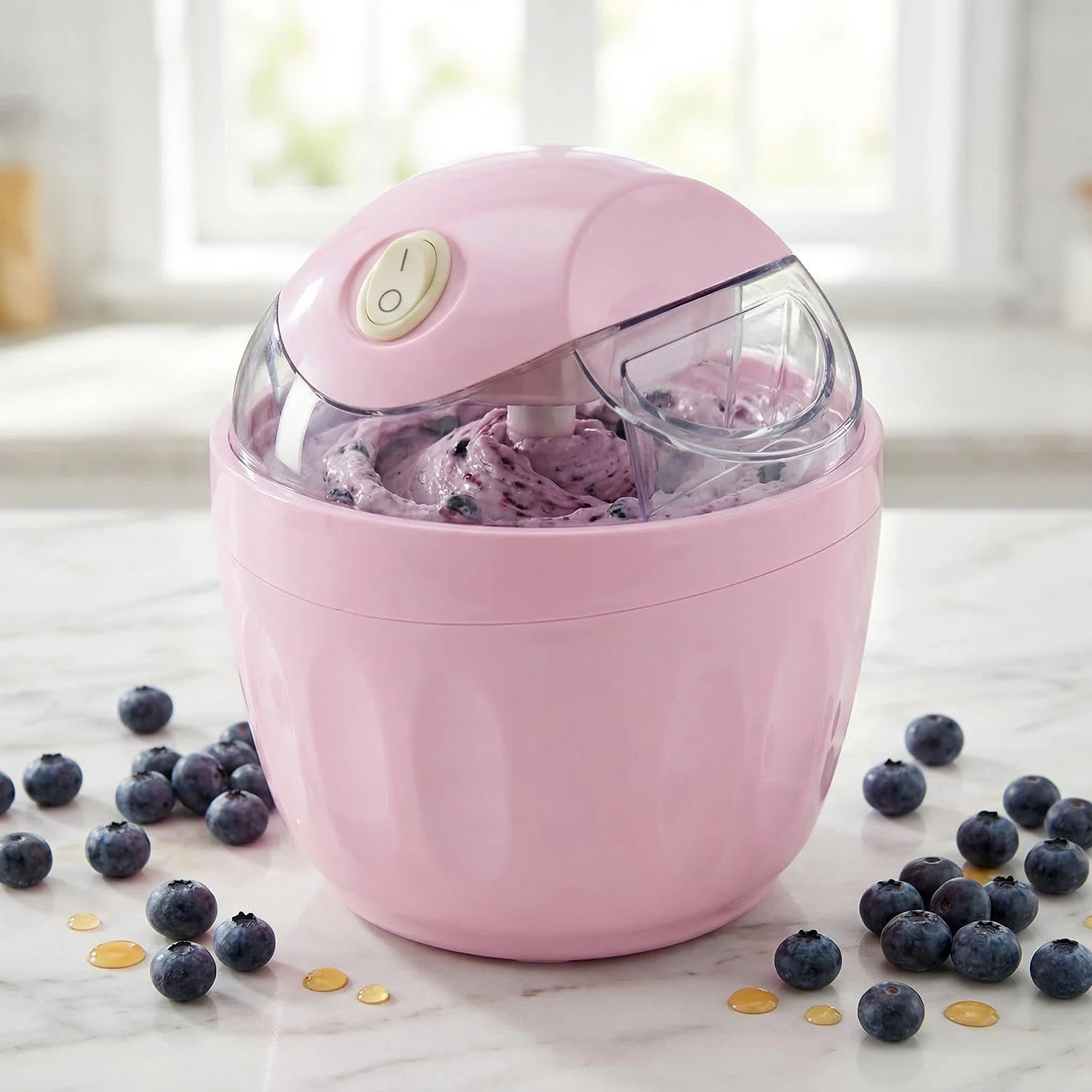 Single Serve Personal Ice Cream Maker One-Touch Cuisine Yogurt Maker for Homemade Frozen Treat Everyday Kitchen Use