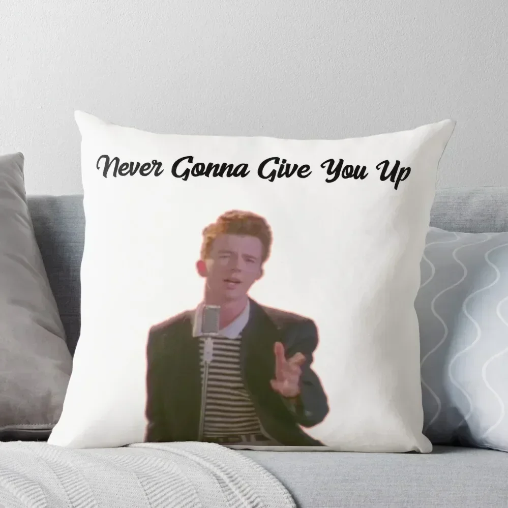 Rick Astley Never Gonna Give You Up Throw Pillow Decorative pillowcase Christmas Throw Pillows Covers pillow