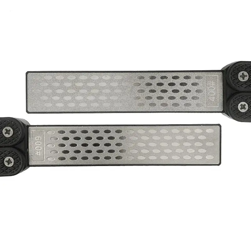 Double Sided Folded PocketSharpener Diamond Knife Coarse Diamond Sharpening Stone 400/600Grit Foldable Knife Sharpener Gritston