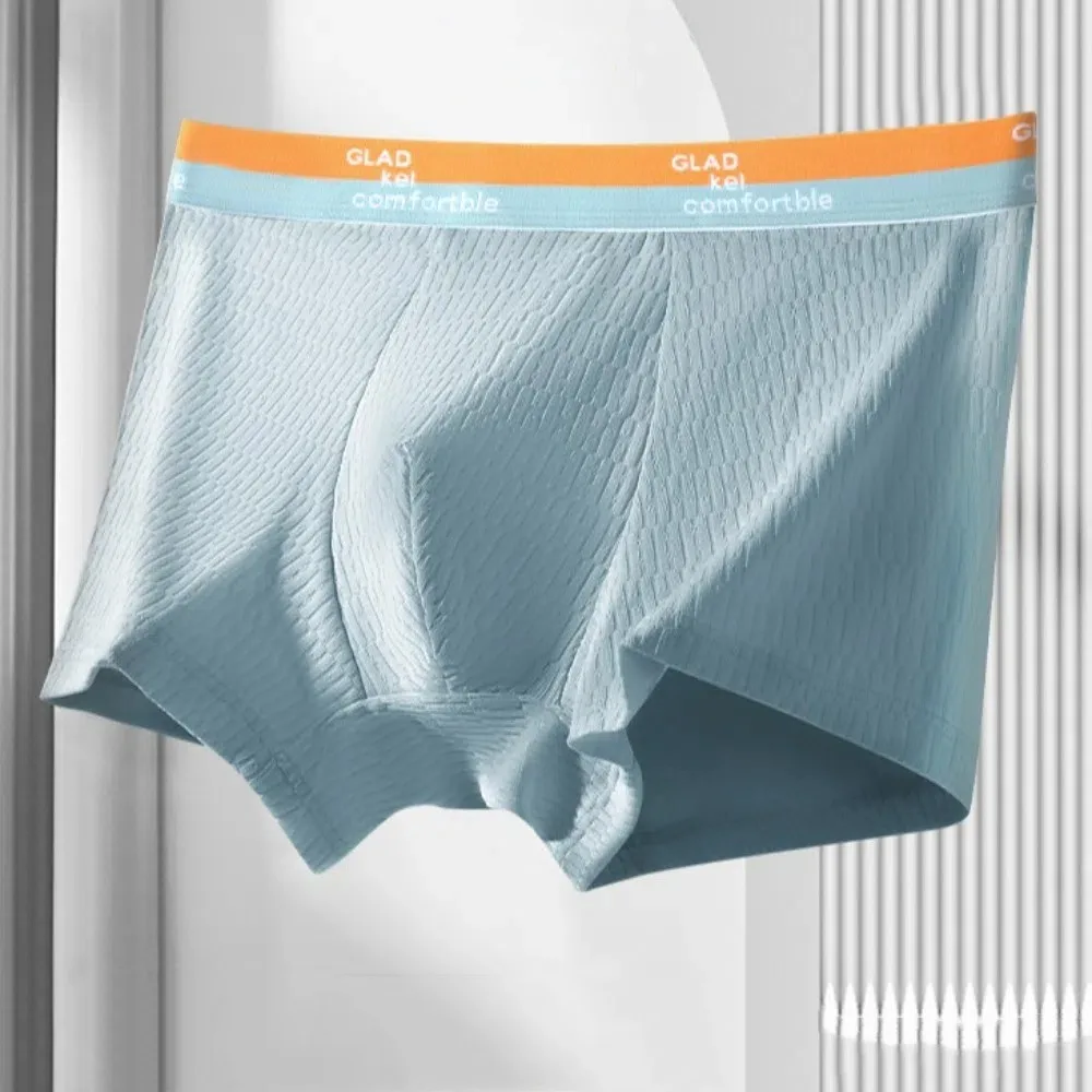 

4 шт. удобные мужские трусы-боксеры больших размеров со средней талией, бесшовные трусики с принтом, эластичное нижнее белье, нижнее белье для мужчин, подарки