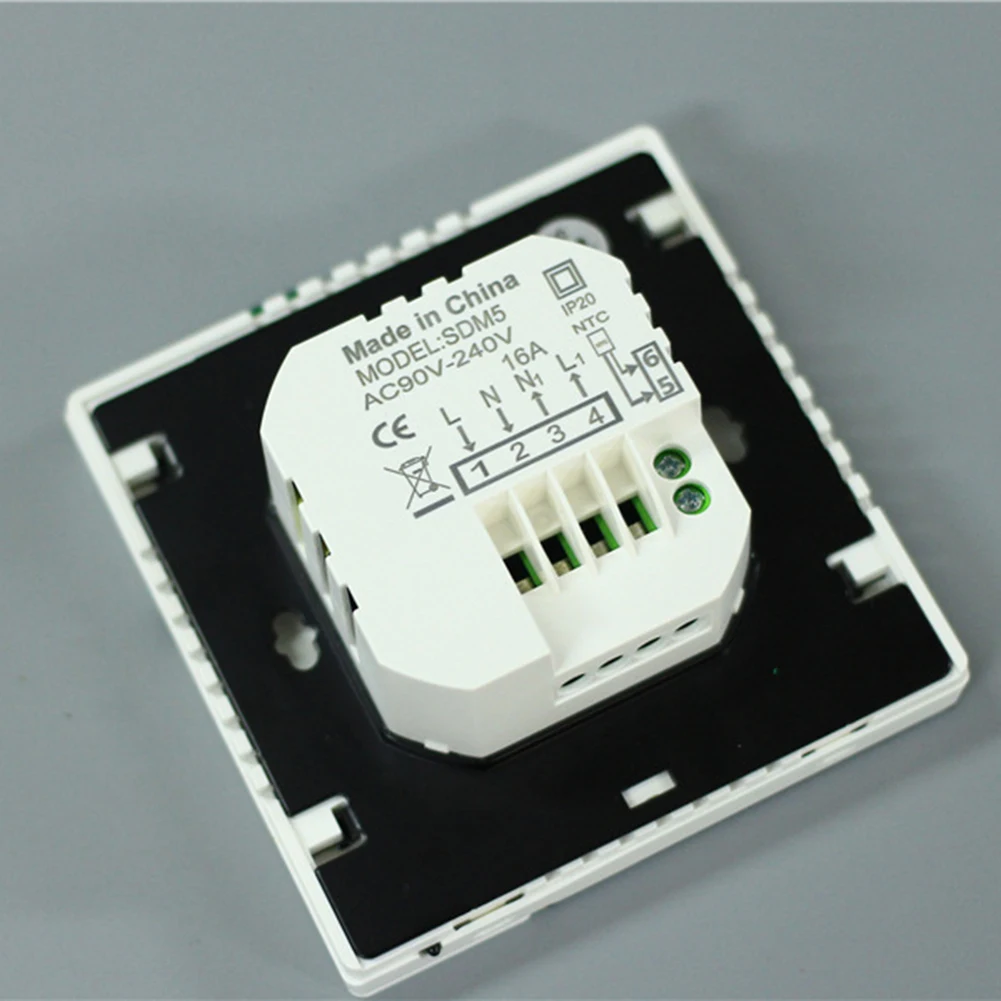 

1 шт., панель контроллера температуры, умный настенный переключатель, панель управления умным домом, пластиковый цветной ЖК-дисплей с замком от детей