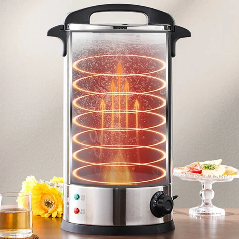 Stainless Steel Electric Hot Water Boiler Adjustable Temp Commercial Insulated Water Urn with Tap & Water Level Gauge Customized