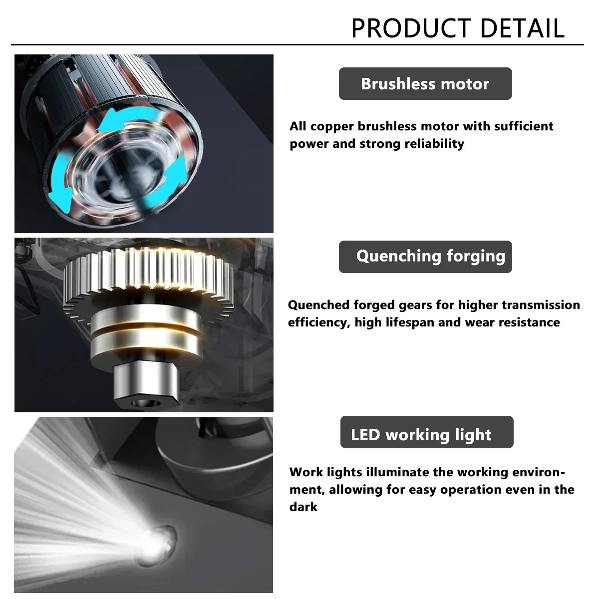 WOBERICH 18V Brushless Quick Reciprocating Saw Cordless Reciprocating Saw Rechargeable High Power Wood For Makita 18V Battery