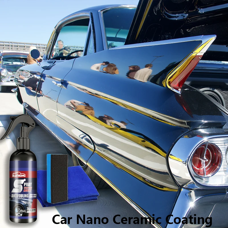 Car Nano Ceramic Coating Quick Film Spray Anti-scratch Hydrophobic Paint Protection Wax Brightening Car Detailing Polish Kit 120