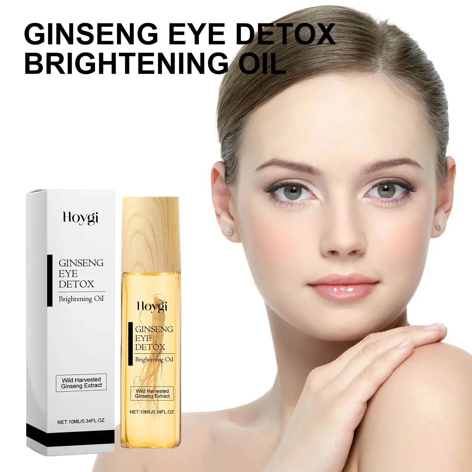 Essence de Ginseng Anti-rides estompe les ridules élimination du sac pour les yeux ascenseur raffermissant dissolvant de taches foncées blanchissant Anti cernes sérum pour les yeux