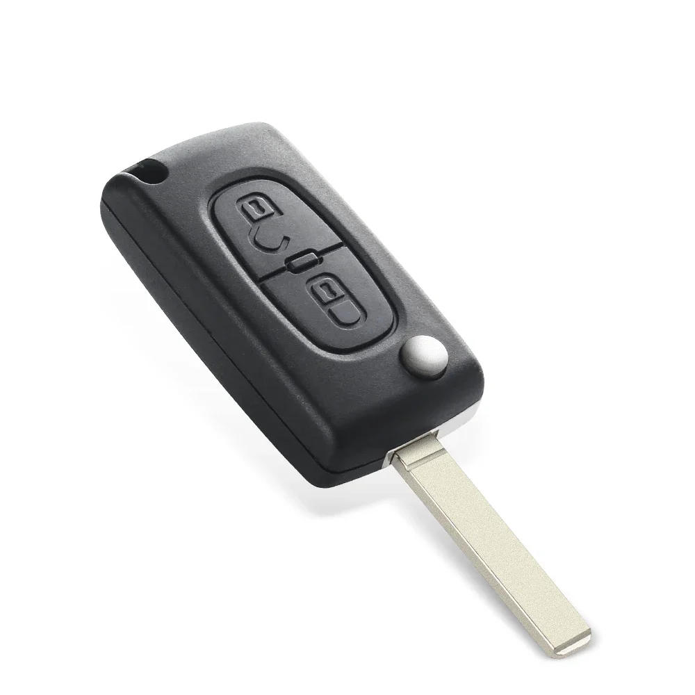 KEYYOU For Peugeot 433Mhz ID46 ASK Remote Car Key For Peugeot 207 307 407 208 308 408 607 Partner Car Key 2 Button CE0523 Ce0536