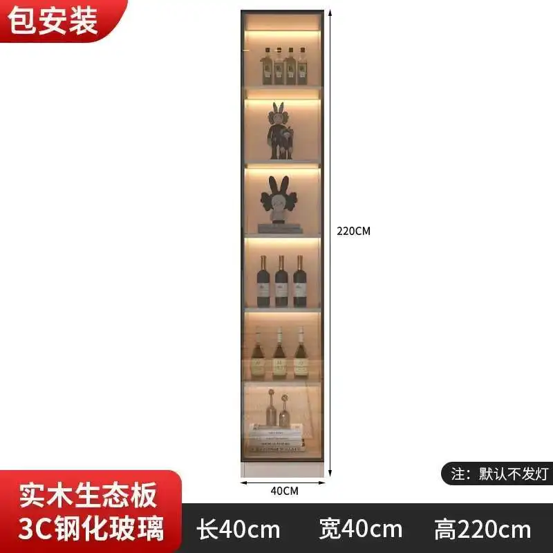 خزانة المطبخ، خزانة جانبية، خزانة طويلة مع أبواب زجاجية، درج، خزانة النبيذ، مخزن، مع أرفف، جزيرة المطبخ #4