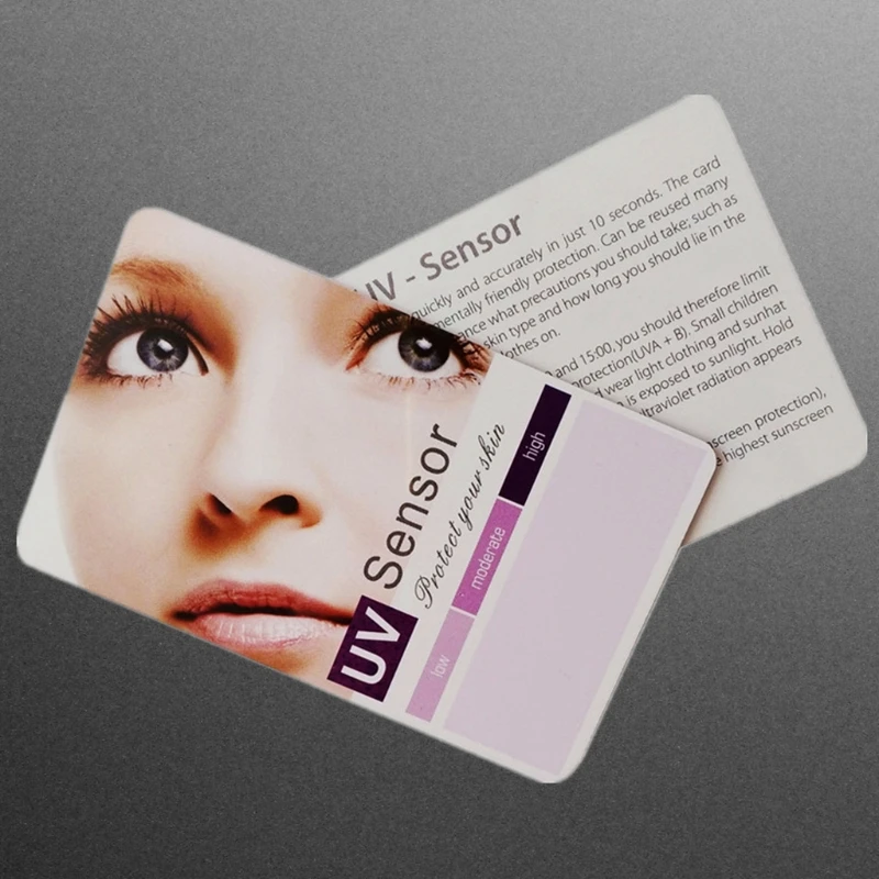 UV Test Cards 10 PCS Environmental Sunscreen PVC Cards Life Effective Tests