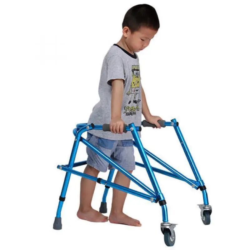 

Children Walker Device with Wheel Lower Limb Training Walking Auxiliary Rehabilitation Mobility Aid Child Disabled Walker Assist