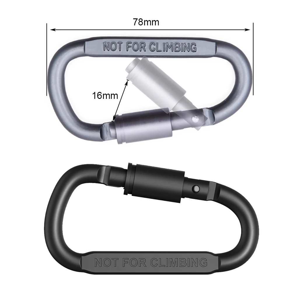 1/2Pcs Carabiner Set Camping Survival Daily Keychain Key Chain Tactical Alloy Aluminum Caribiner Hook Outdoor Karabiners Clip