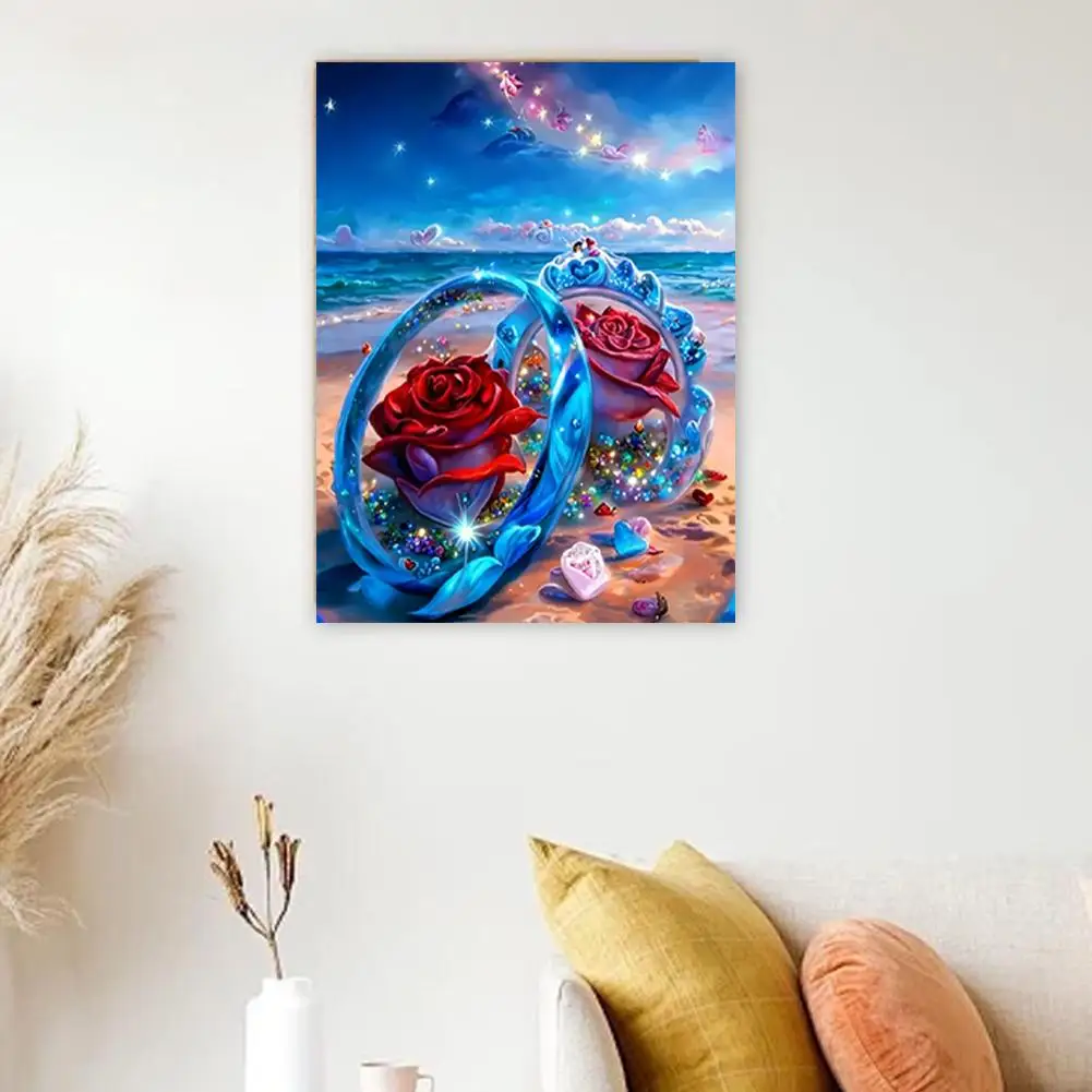 

Kits For Adult For Beginners, 5D DIY Full Drill Floral Diamond Dot Gem Art Crafts Kits For Home Wall Decor Y2H2