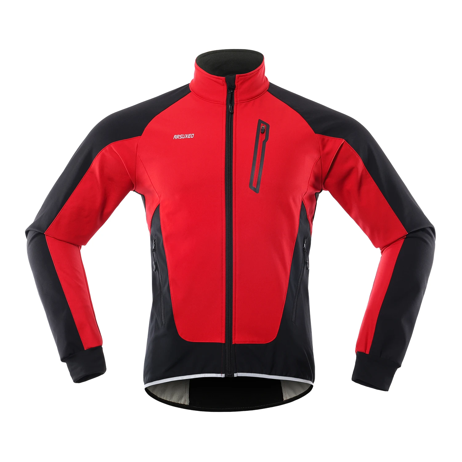 Men Cycling Jacket Waterproof Windproof Thermal Fleece Bike Jersey MTB Bicycle Riding Running Autumn Winter Jacket Coat