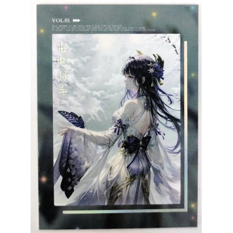 Anime Goddess Story Ganyu Yae Miko Kanroji Mitsuri Nicorobin Raiden Shogun Collectible Cards Christmas Birthday Gifts Game Toys