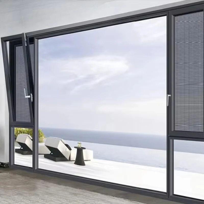 

Самые продаваемые современные стильные минималистичные окна с теплоизоляцией, экономия энергии, алюминиевые окна с узкими краями, наклоном и поворотом