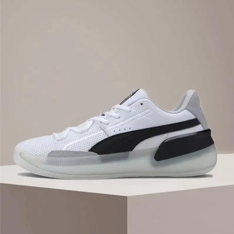 

PUMA Clyde Hardwood Team: Breathable, flexible, slip-resistant, durable, and lightweight low-top basketball shoes 193663-01