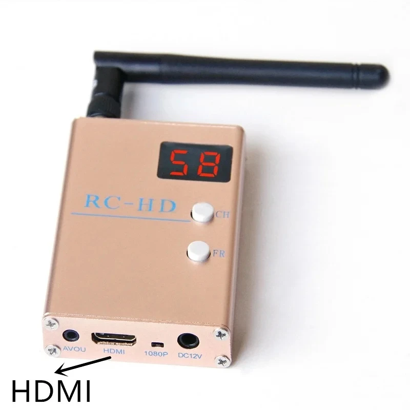 RC832HD 5.8G 48CH FPV Receiver HDMI 1080P AV Output 6-24V RP-SMA for F450 S500 S550 Ground Station