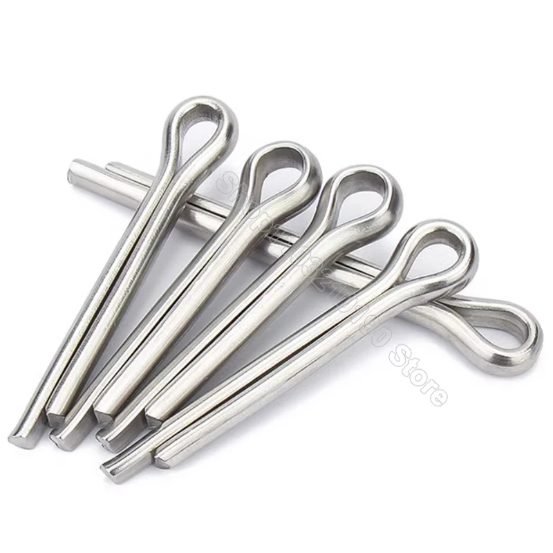 30Pcs M6 Stainless Steel U Shape Spring Cotter Hair Pin Steel Pins Set Split Clamp Open Elastic Clip Fixings GB91 Assortment Kit