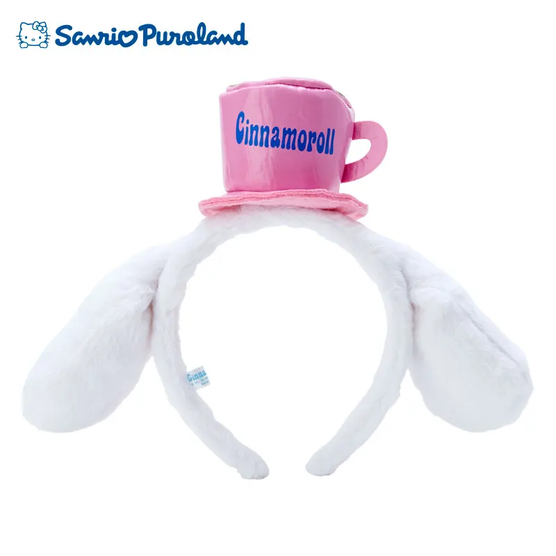 New Japan Sanrio Ears Headband Hair Band Hello Kitty Cinnamoroll Melody Kuromi Cartoon Kawaii Anime Plush Toy for Girl