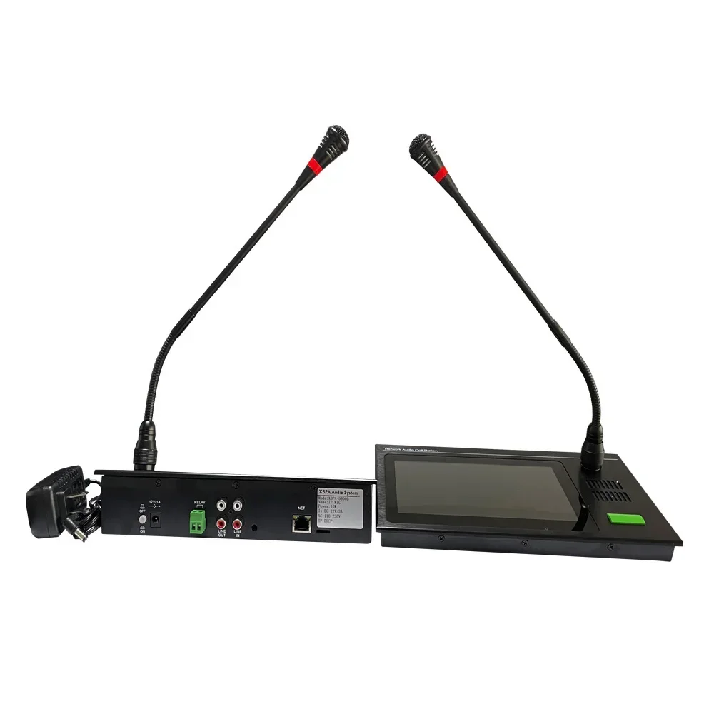 SIP intercom system Telephone microphone and SIP broadcasting system power amplifier speaker complete set equipment