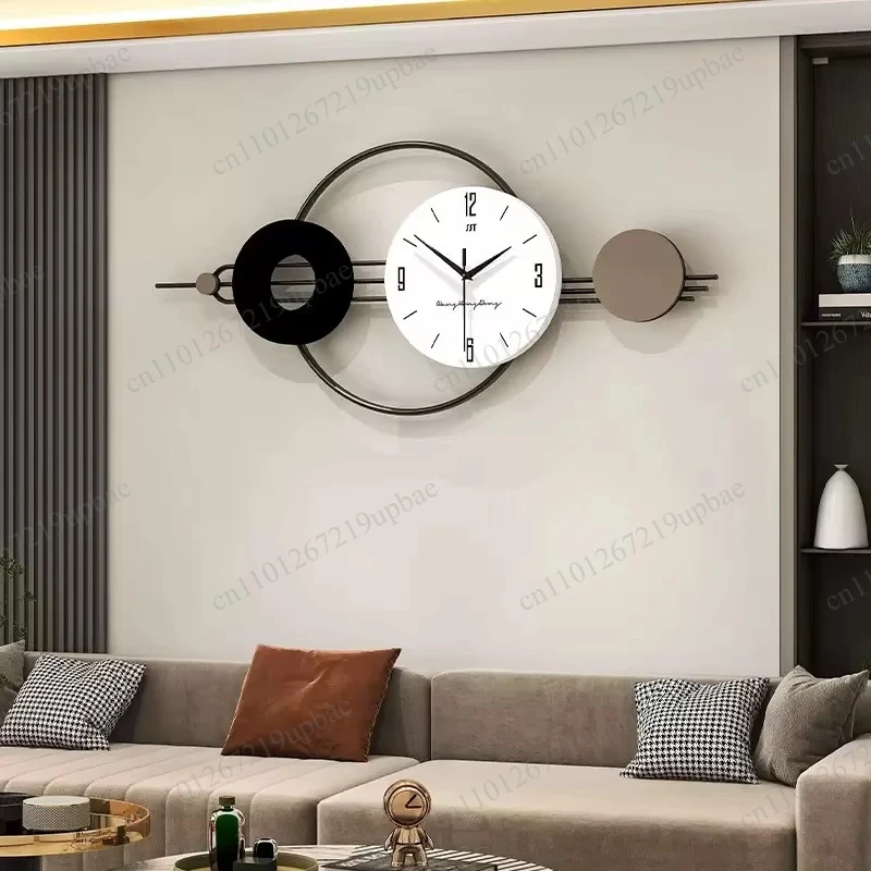 Modern Wall Clock, Creative Wall Mounted Decorative Clock for Living Room Restaurant, High End Decor Painting Clock
