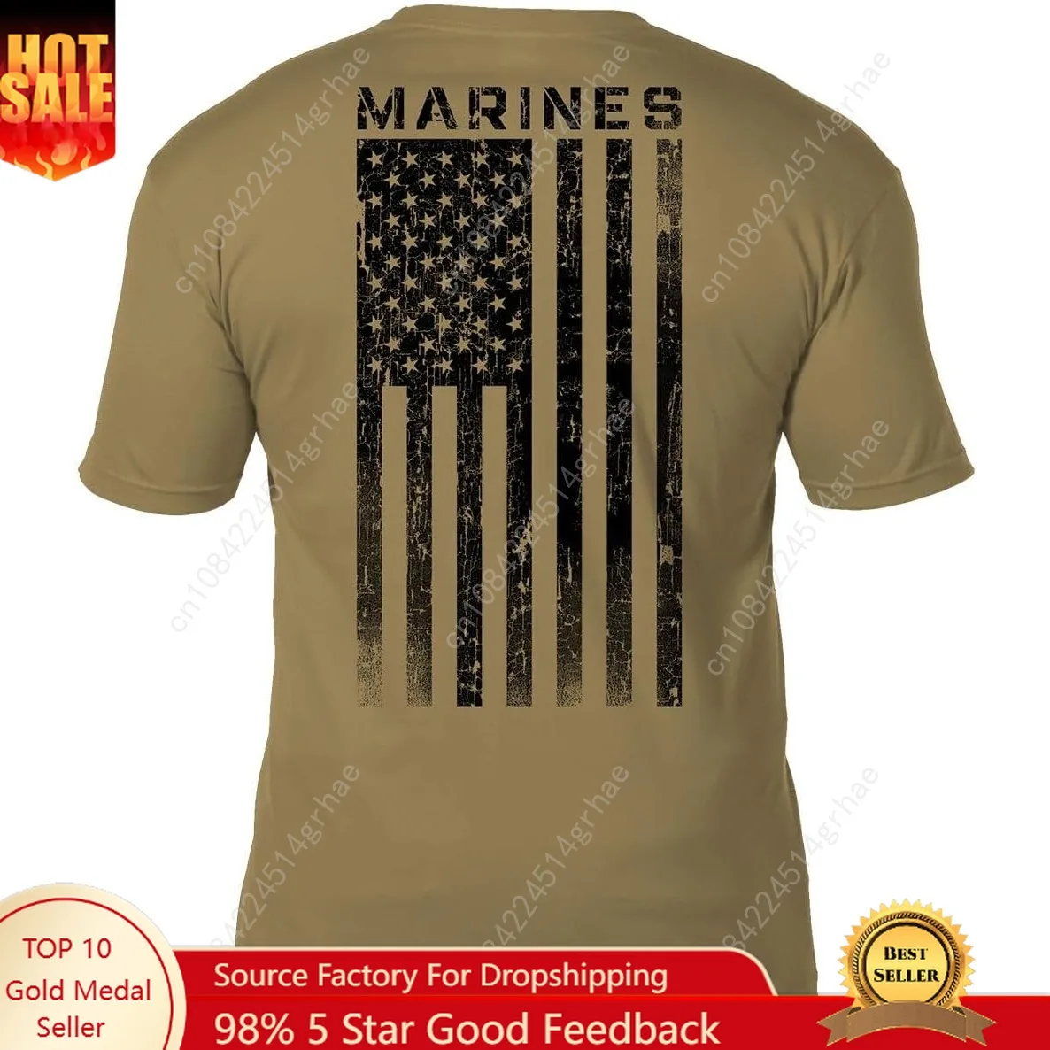 

7.62 Design US Marine Corps Tactical Flag USMC T-Shirt