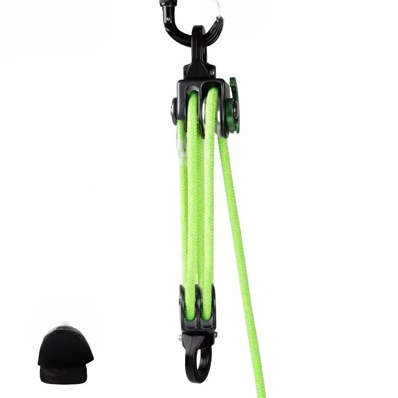 Pulley air conditioner installation, lifting heavy objects 4 times, lifting self-locking high-altitude artifact